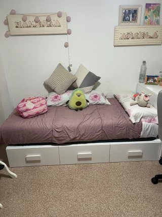 Cama con Cajones y Escritorio