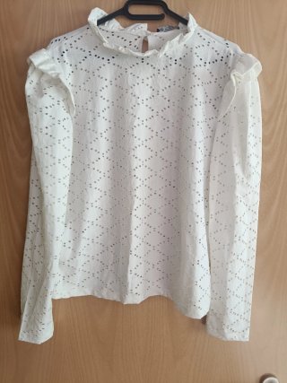 Blusa calada blanca Zara