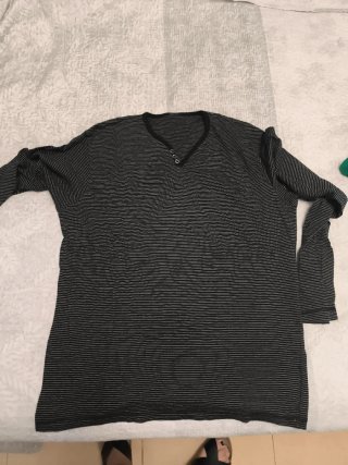 Camiseta Manga Larga Negra Talla L