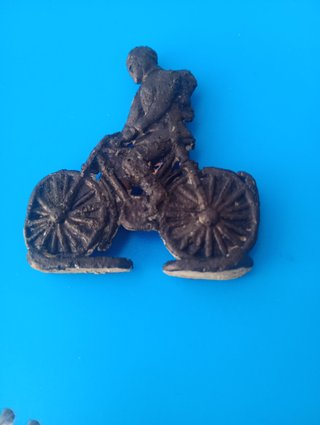Figura de plomo: Motociclista