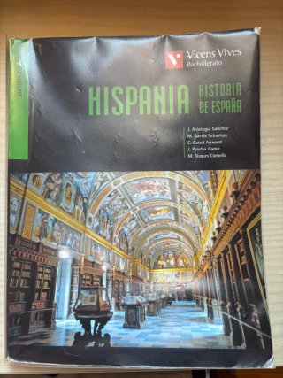 Libro  Hispania Historia de España de bachillerato