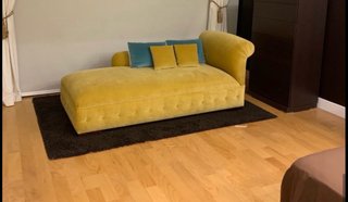 Sofá Chaise Longue Vintage Amarillo