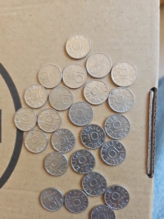 Lote de 22 Monedas Suecas 10 Öre