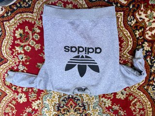 Sudadera cuello redondo Adidas gris 140cm
