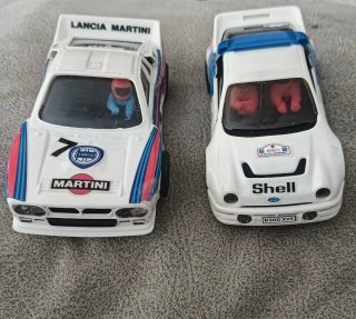 Lote 2 Coches Scalextric Exin (Lancia 037 y Ford)