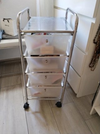 Carrito Auxiliar con 4 Cajones para baño.