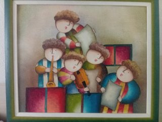 Cuadro Decorativo con Motivo Musical
