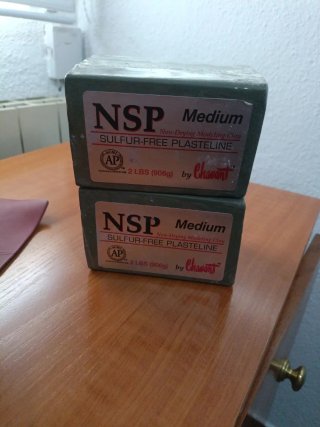 2 Bloques de Plastilina Chavant NSP Medium