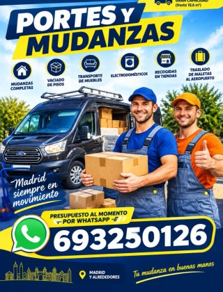 Mudanzas y transportes vacío de pisos