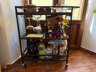 Perfecto estado!Carrito Auxiliar Minibar en Ruedas