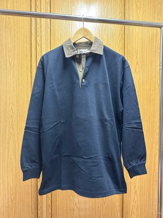 Polo Manga Larga Thorton Bay Azul Talla L
