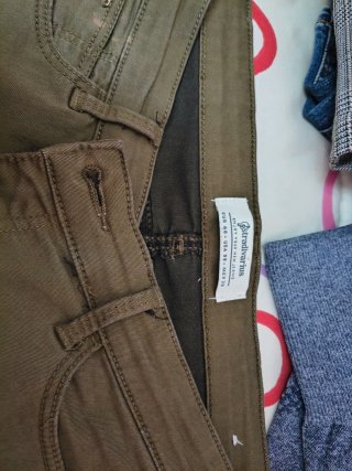 Pantalón Vaquero Stradivarius Verde Talla L