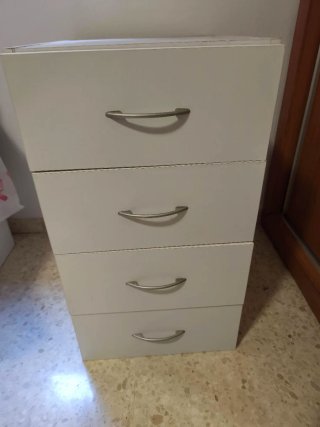 Cajonera Blanca de 4 Cajones