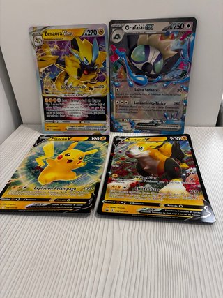 Lote de 4 Cartas Pokémon Jumbo