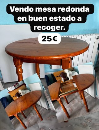 Mesa Redonda de Madera