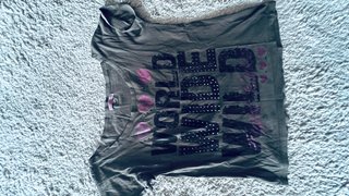Camiseta Inside Caqui con Brillos Talla L