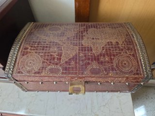 Caja Decorativa Estilo Cofre Antiguo