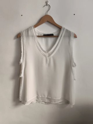 Blusa blanca Zara