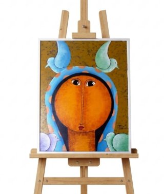 Original NAÏF CARIBEÑO 62x78 cm