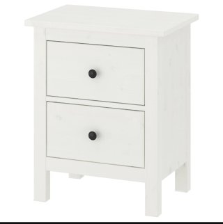 Mesita de noche Hemnes (Ikea) blanca