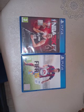 Lote 2 Juegos PS4: FIFA 15 y NBA 2K17
