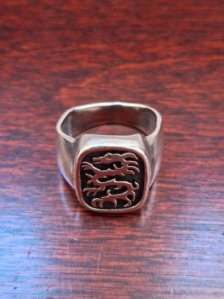 Anillo Sello de Hombre Plata 925