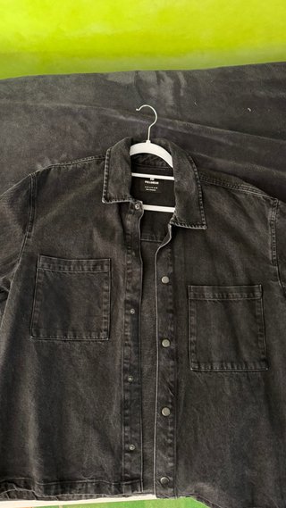 Chaqueta Vaquera Negra Pull&Bear