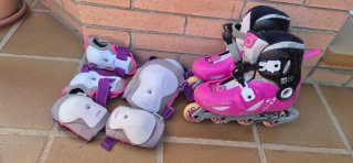 Patines en línea Oxelo con protecciones