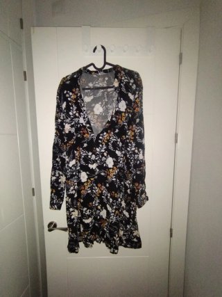 Vestido corto estampado floral