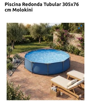 Piscina Redonda Tubular Molokini 305x76 cm