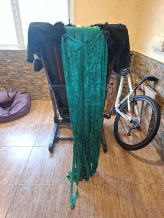 Disfraz de Bruja para Halloween, papa noel,covid19