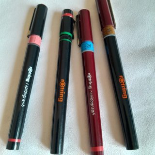 Lote 4 Estilógrafos rOtring Vintage