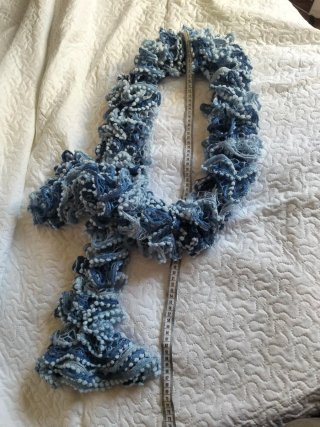 Bufanda Artesanal Azul