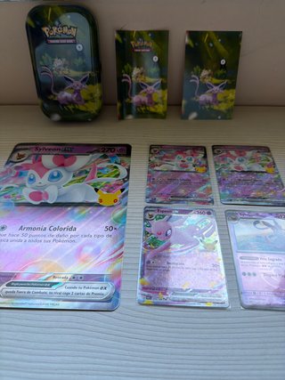 Pack Cartas Pokémon Sylveon y Espeon EX