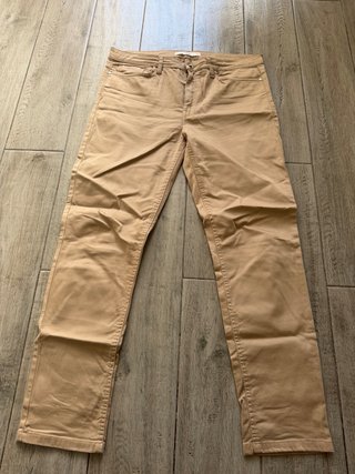 Pantalón Mango Beige