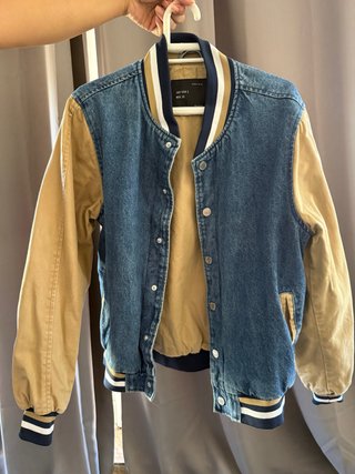 Cazadora Béisbol Zara Man Vaquera Talla S