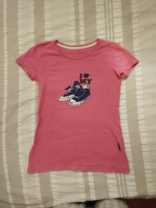 Camiseta Converse Rosa