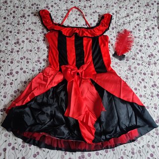 Disfraz Can-Can de mujer. Talla L. Nuevo