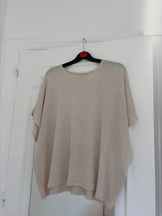 Top de punto fino Zara beige
