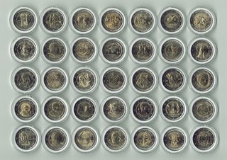 Lote de 35 Monedas Conmemorativas 2€ Italia