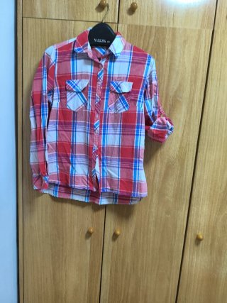 Camisa de cuadros multicolor