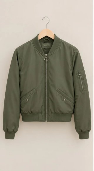 Bomber entretiempo Pull and Bear verde