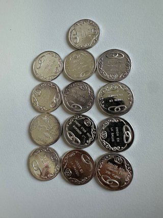 Set de 13 Monedas de Arras de Boda en Plata 925