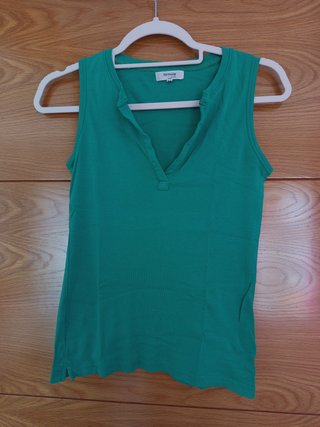 Camiseta sin mangas verde Fórmula Joven