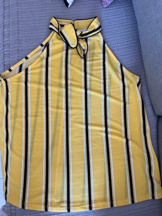 Blusa Morgan Amarilla de Rayas