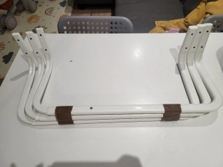 3 Barras de vestidor Ikea blanca