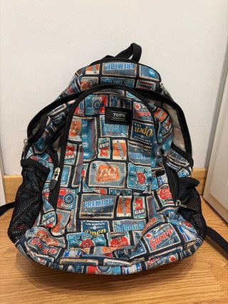 Mochila Totto con Estampado Vintage