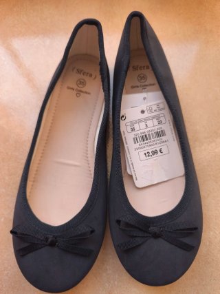 Bailarinas Sfera azul marino Talla 35 nuevas