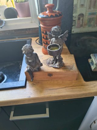 Set de 2 Soportes para Velas con Figuras