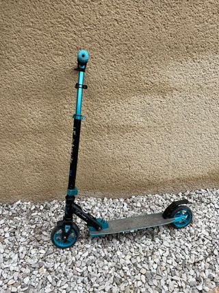 Patinete Plegable Grande Azul y Negro